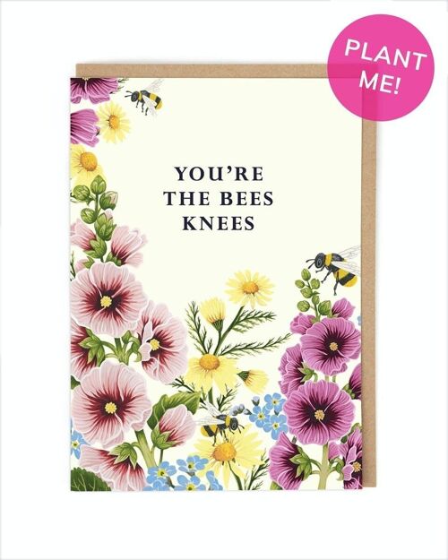 Bees Knees Seeded Greeting Card