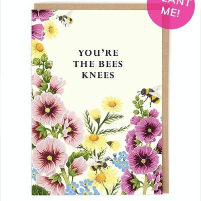 Genoux d'abeilles ensemencées Carte de vœux