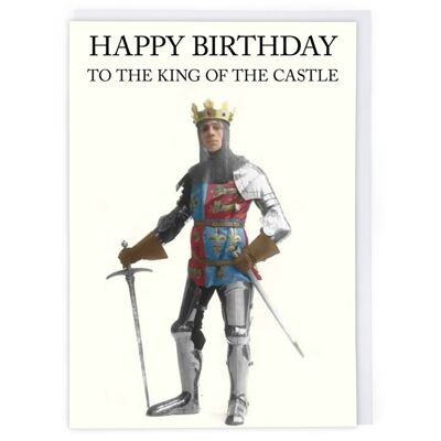 Carte d'anniversaire du roi du château