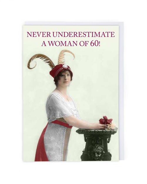 Woman Of 60 Age Card