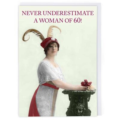 Woman Of 60 Age Card