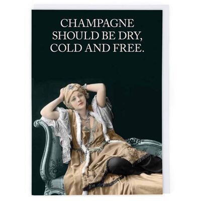 Champagne Greeting Card