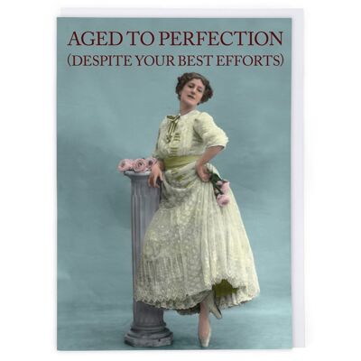 Aged To Perfection Birthday Card