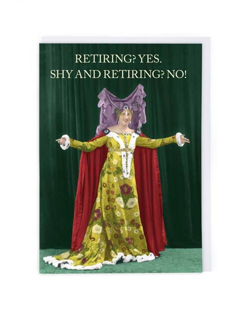 Shy And Retiring Greeting Card