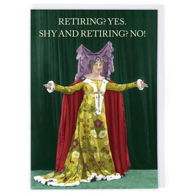 Shy And Retiring Greeting Card