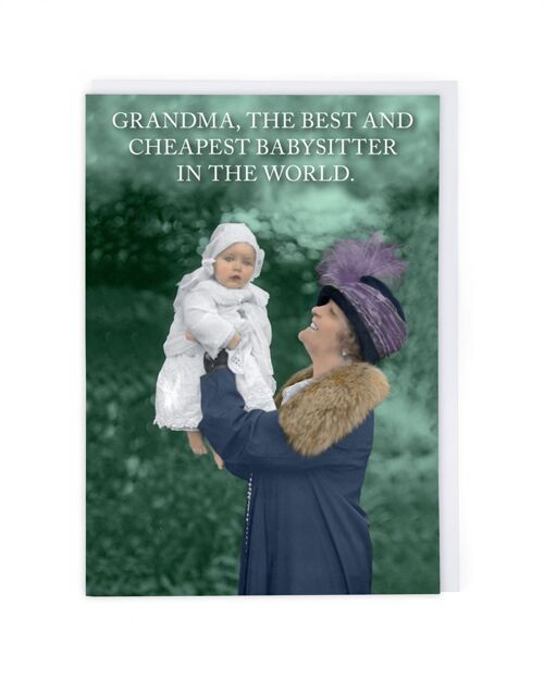 Grandma Babysitter Greeting Card