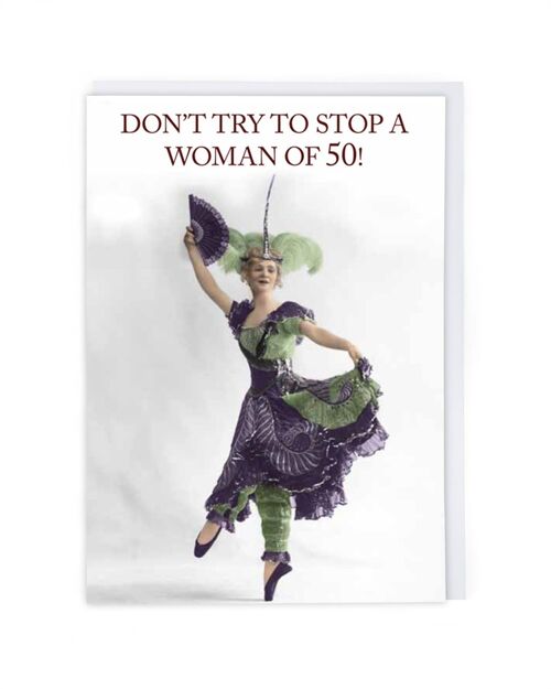 Woman Of 50 Age Card