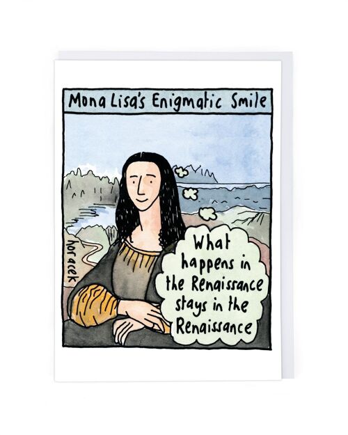 Mona Lisa Greeting Card