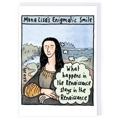Mona Lisa-Grußkarte
