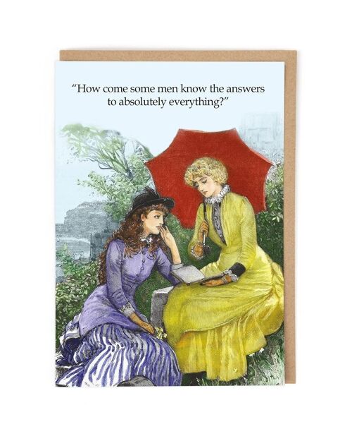 Know Absolutely Everything Greeting Card