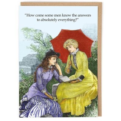 Know Absolutely Everything Greeting Card