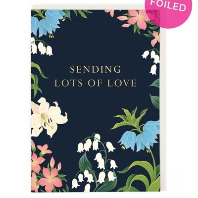 Senden von viel Liebe Grußkarte