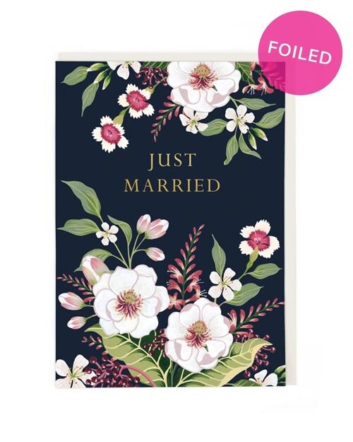 Just Married Greeting Card