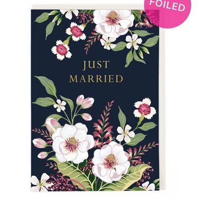 Just Married Greeting Card