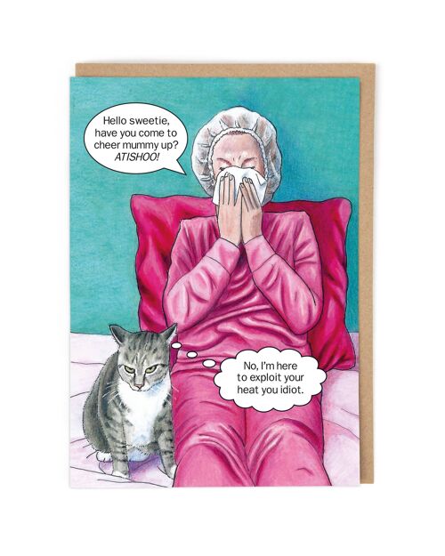 Cheer Mummy Up Greeting Card