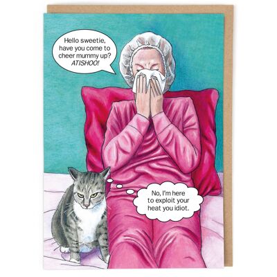 Cheer Mummy Up Greeting Card
