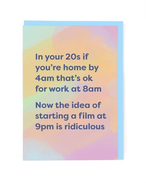In Your 20s And Now Birthday Card