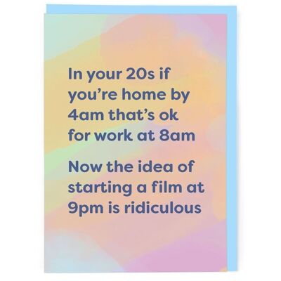 In Your 20s And Now Birthday Card