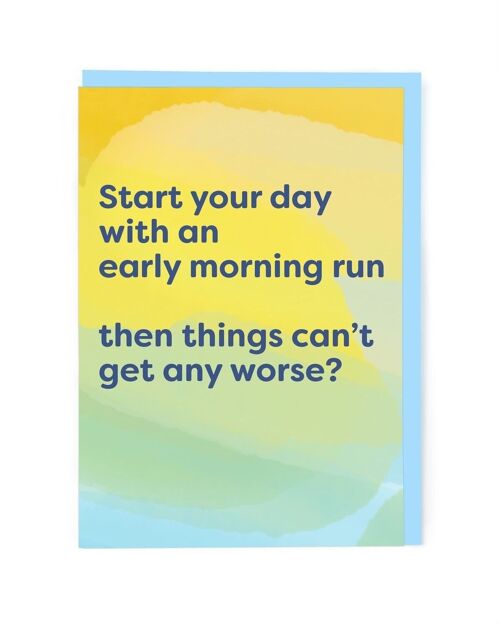 Early Morning Run Greeting Card