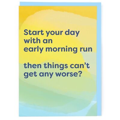 Early Morning Run Greeting Card