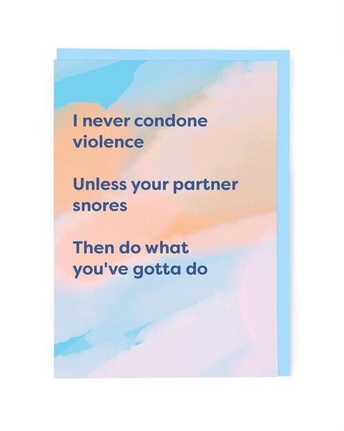 Snoring Partner Greeting Card