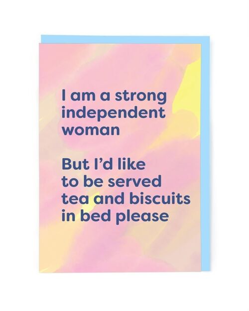 Strong Independent Woman Greeting Card