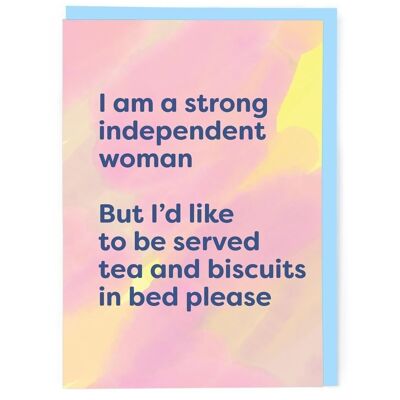 Strong Independent Woman Greeting Card