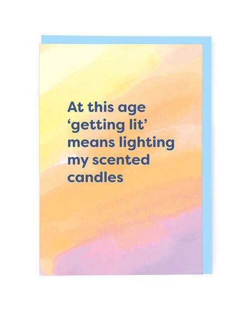 Scented Candle Birthday Card