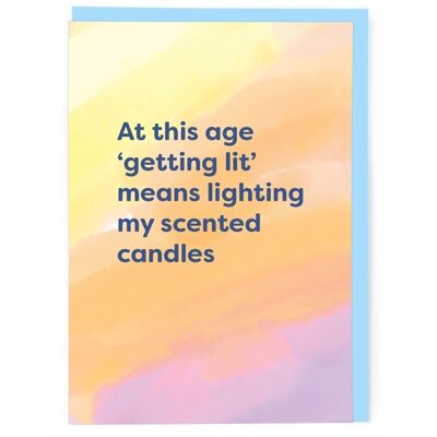 Scented Candle Birthday Card
