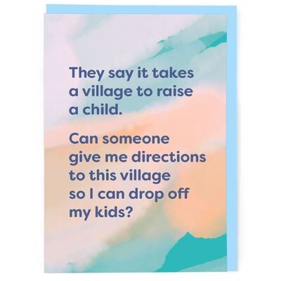 It Takes A Village Greeting Card