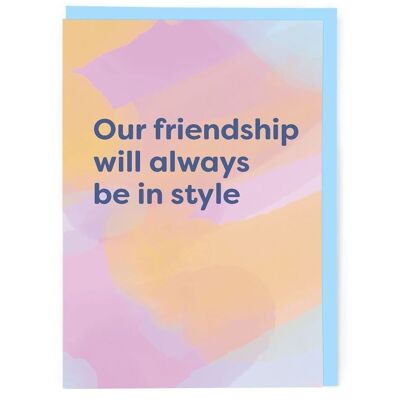 Stilvolle Freundschaftskarte