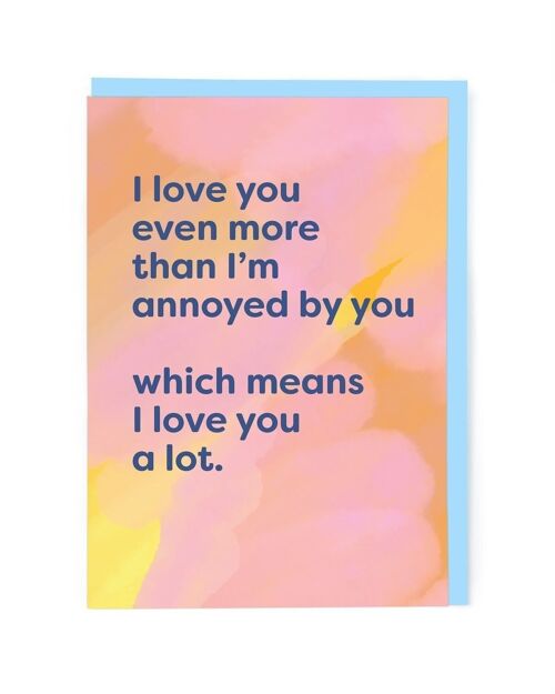 I Love You Valentine Card