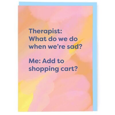 Add To The Shopping Cart Greeting Card