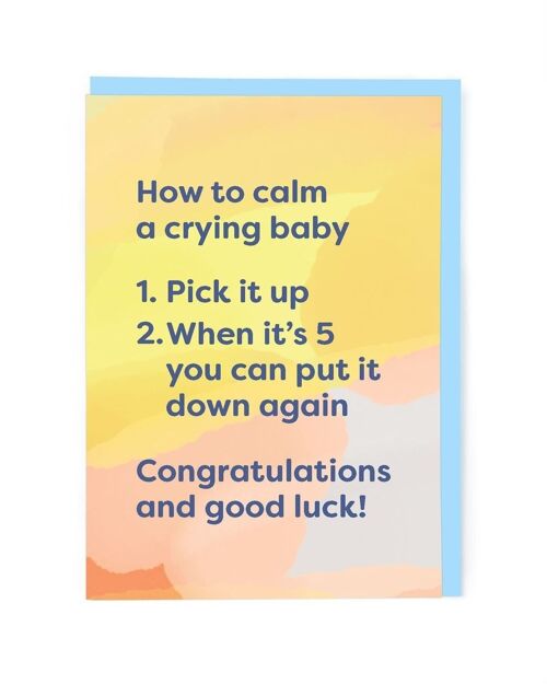 Calm A Crying Baby Greeting Card