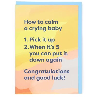 Calm A Crying Baby Greeting Card