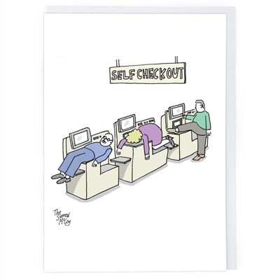 Self Checkout Greeting Card