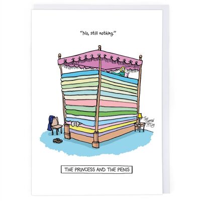 Princess And The Penis Greeting Card