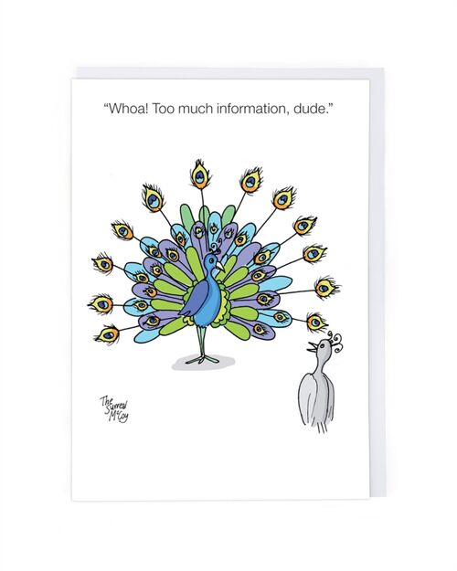 Too Much Information Greeting Card