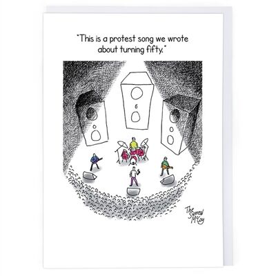 Protest Song Greeting Card