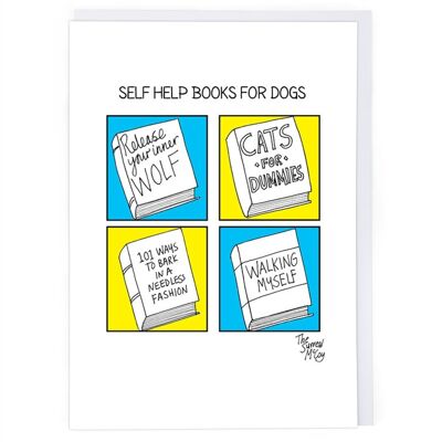 Cartolina d'auguri di auto-aiuto per cani