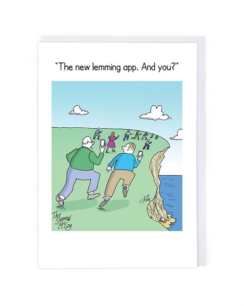 The New Lemming App Greeting Card