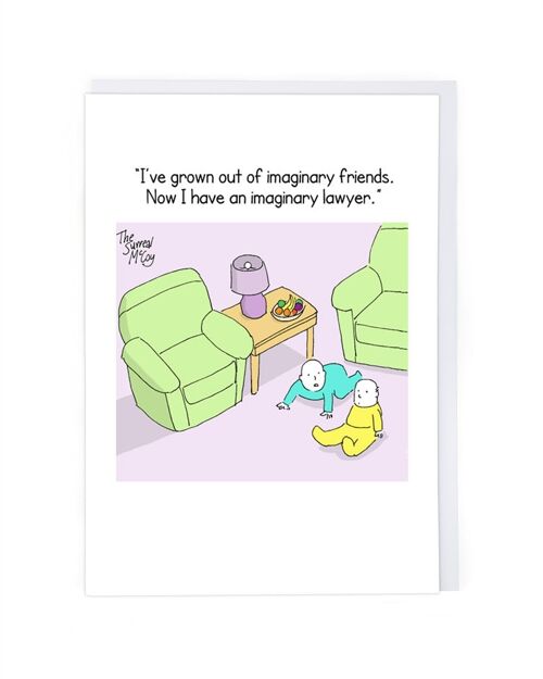 Imaginary Lawyer Greeting Card