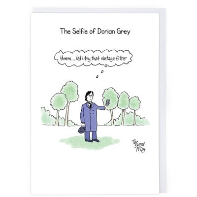 Selfie Dorian Gray Greeting Card