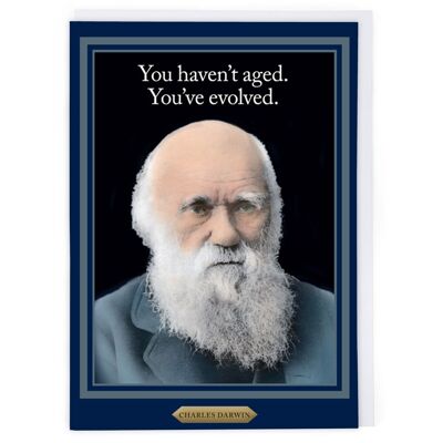Carte d'anniversaire Charles Darwin