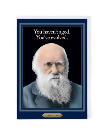 Carte d'anniversaire Charles Darwin
