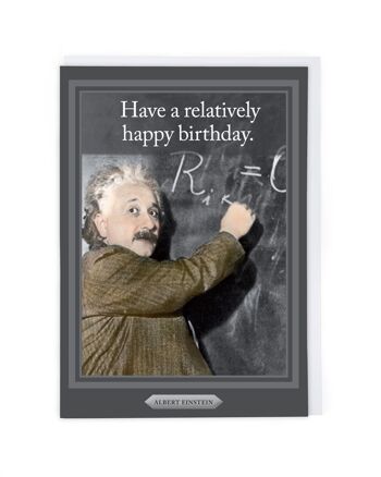 Carte d'anniversaire d'Albert Einstein