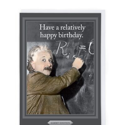Albert Einstein Birthday Card