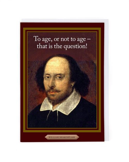 William Shakespeare Birthday Card