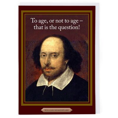 Carte d'anniversaire William Shakespeare