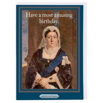 Tarjeta de cumpleaños de la reina Victoria